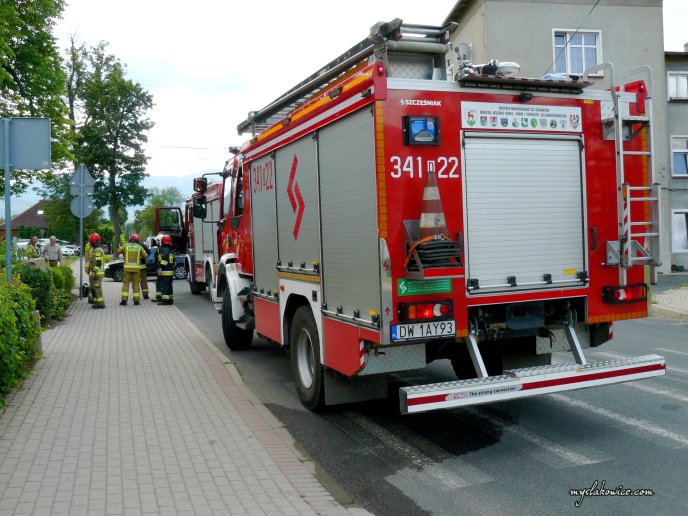 Pilnie!!! Interwencja straży pożarnej w Gminnym Ośrodku Kultury w Mysłakowicach