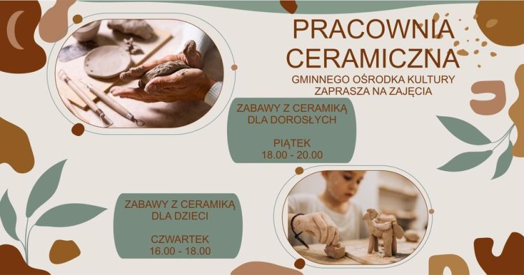 GOK zaprasza do nowej pracowni ceramicznej w Mysłakowicach. Warsztaty dla dorosłych!